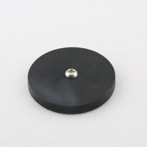 Rubber coated NdFeb pot with internal thread