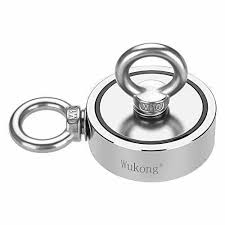 Strong Permanent NdfeB Magnetic Fishing Hook Pot Magnet with Two flanks Neodymium fishing magnet with SS hook